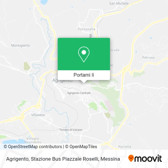 Mappa Agrigento, Stazione Bus Piazzale Roselli