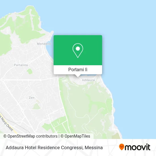 Mappa Addaura Hotel Residence Congressi