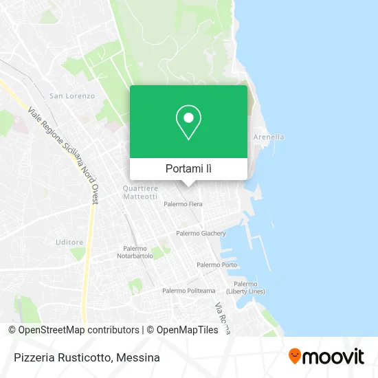 Mappa Pizzeria Rusticotto