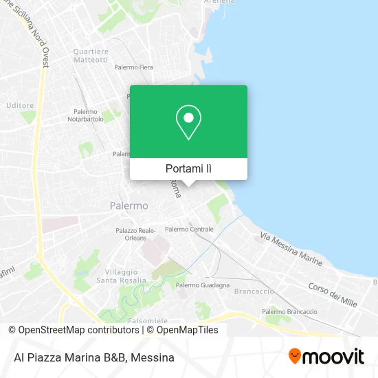 Mappa Al Piazza Marina B&B