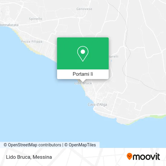 Mappa Lido Bruca