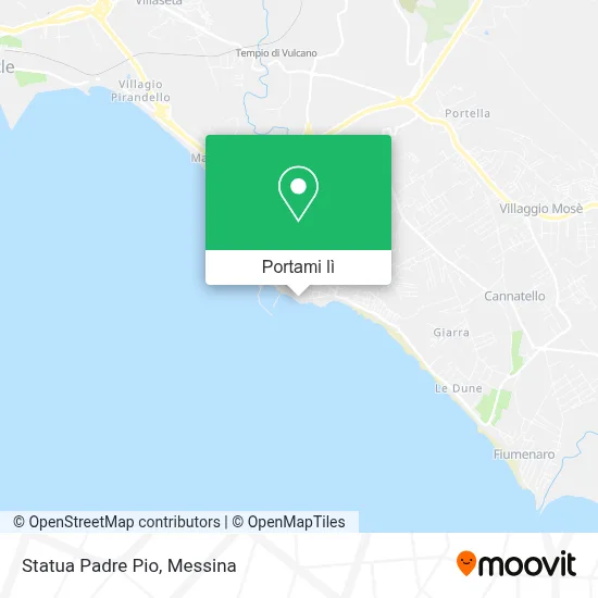 Mappa Statua Padre Pio