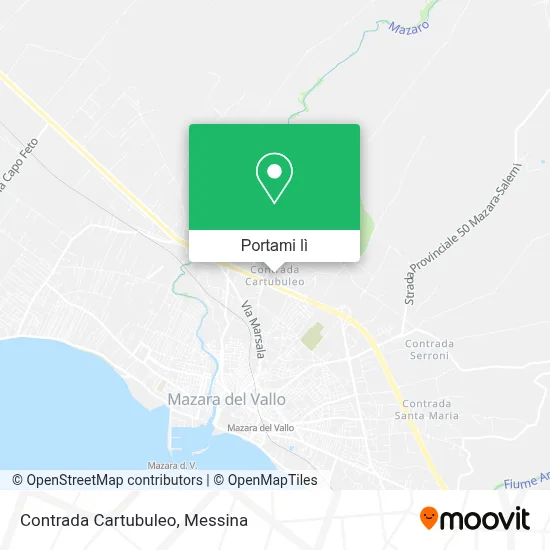 Mappa Contrada Cartubuleo
