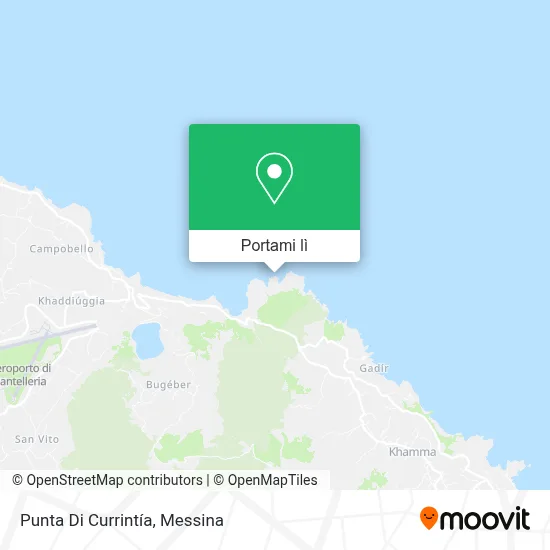 Mappa Punta Di Currintía
