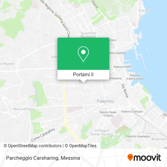Mappa Parcheggio Carsharing