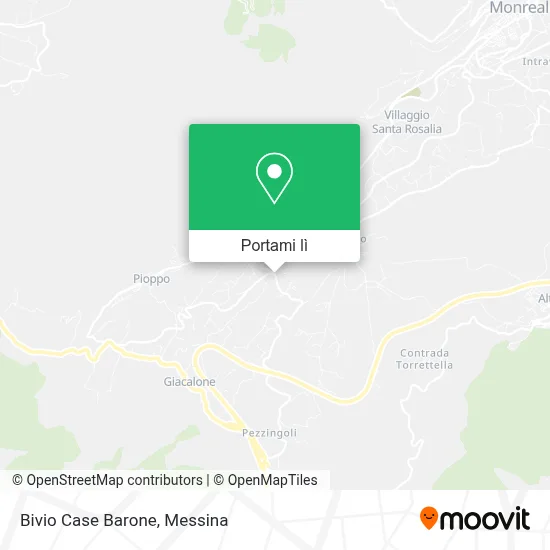 Mappa Bivio Case Barone