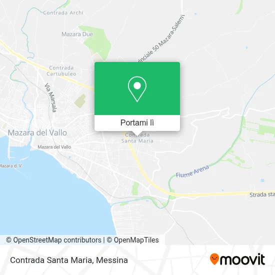 Mappa Contrada Santa Maria