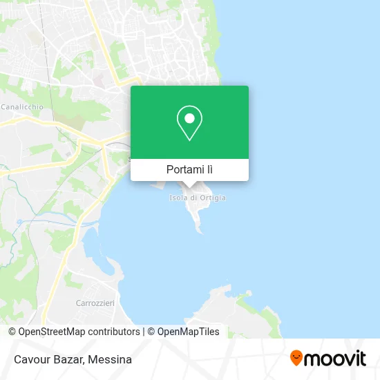 Mappa Cavour Bazar