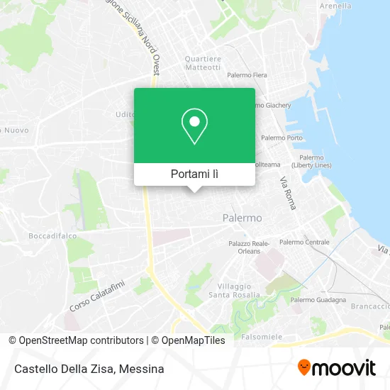 Mappa Castello Della Zisa