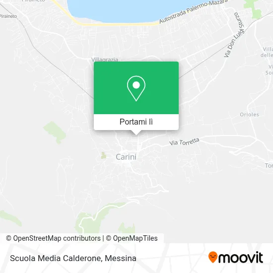 Mappa Scuola Media Calderone