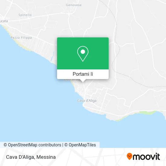 Mappa Cava D'Aliga