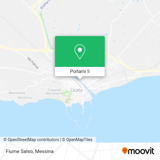 Mappa Fiume Salso