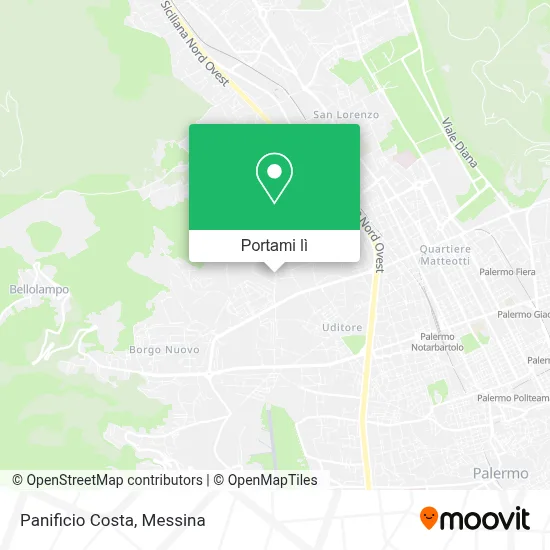 Mappa Panificio Costa