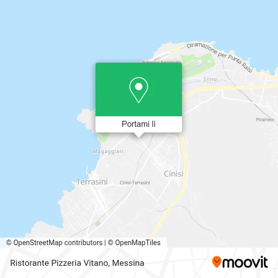 Mappa Ristorante Pizzeria Vitano