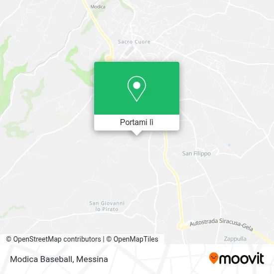 Mappa Modica Baseball