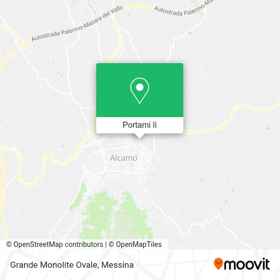 Mappa Grande Monolite Ovale