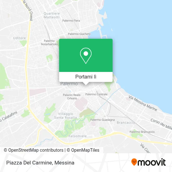 Mappa Piazza Del Carmine