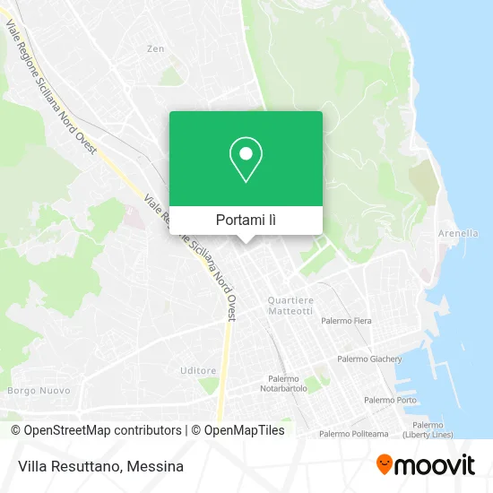 Mappa Villa Resuttano