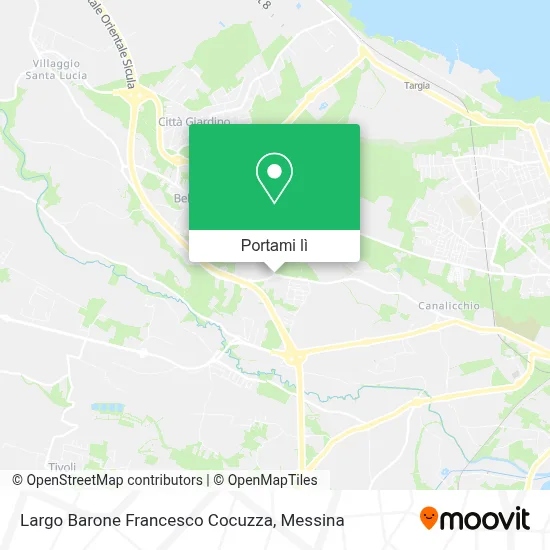 Mappa Largo Barone Francesco Cocuzza