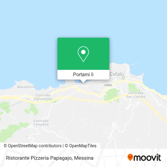 Mappa Ristorante Pizzeria Papagajo