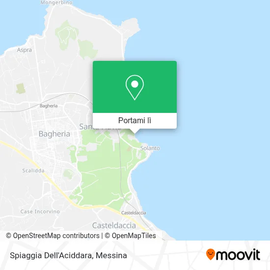 Mappa Spiaggia Dell'Aciddara