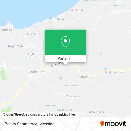 Mappa Baglio Santacroce