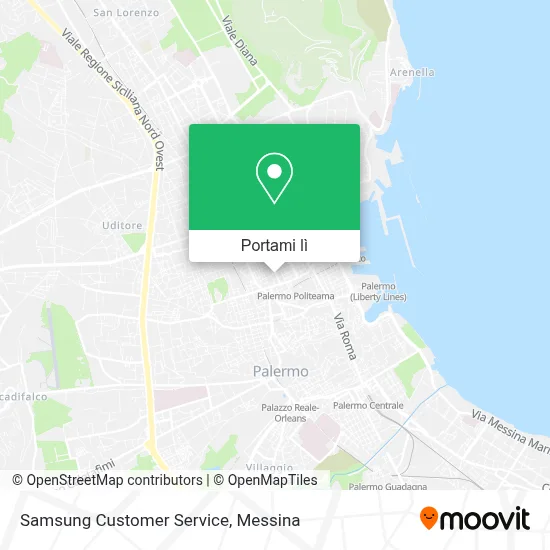 Mappa Samsung Customer Service