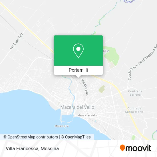 Mappa Villa Francesca