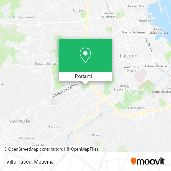Mappa Villa Tasca