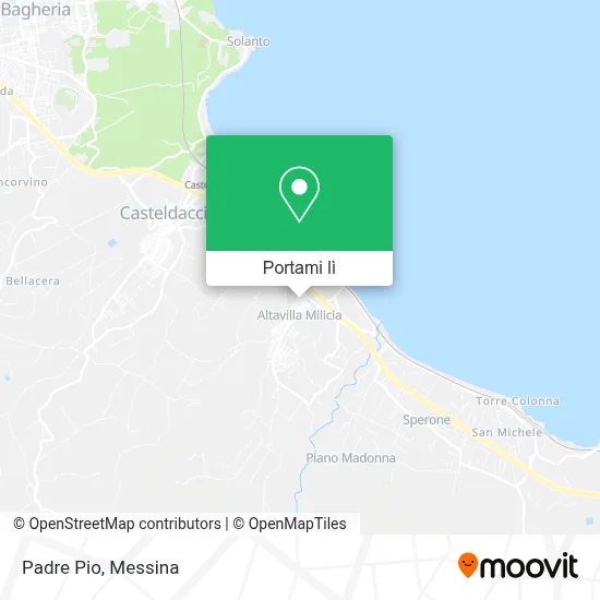Mappa Padre Pio