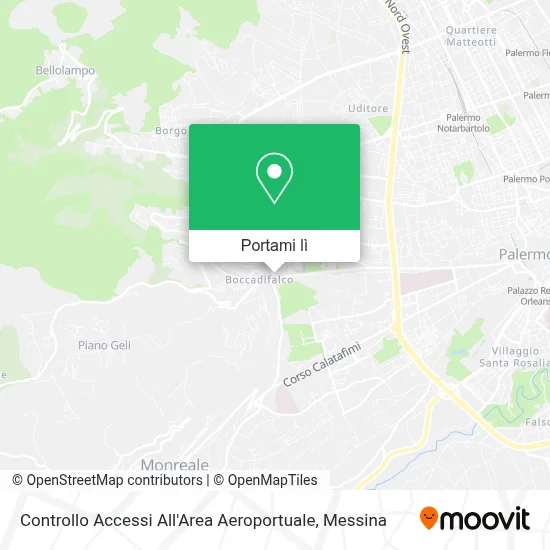 Mappa Controllo Accessi All'Area Aeroportuale