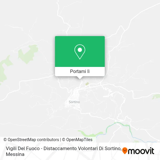 Mappa Vigili Del Fuoco - Distaccamento Volontari Di Sortino