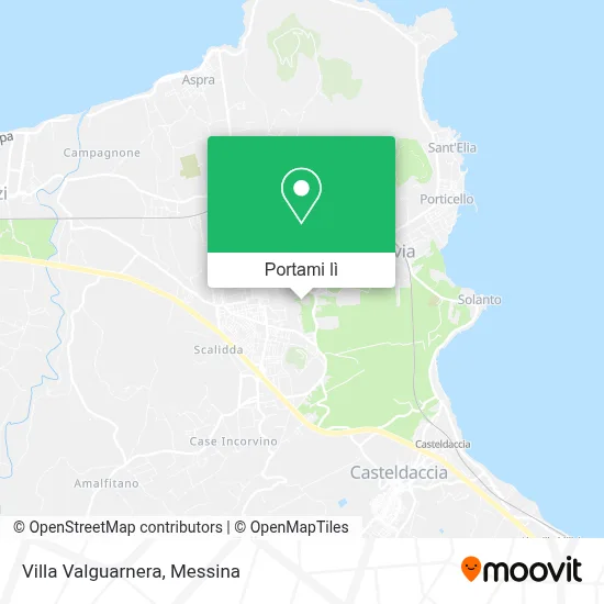 Mappa Villa Valguarnera