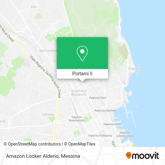 Mappa Amazon Locker Alderio