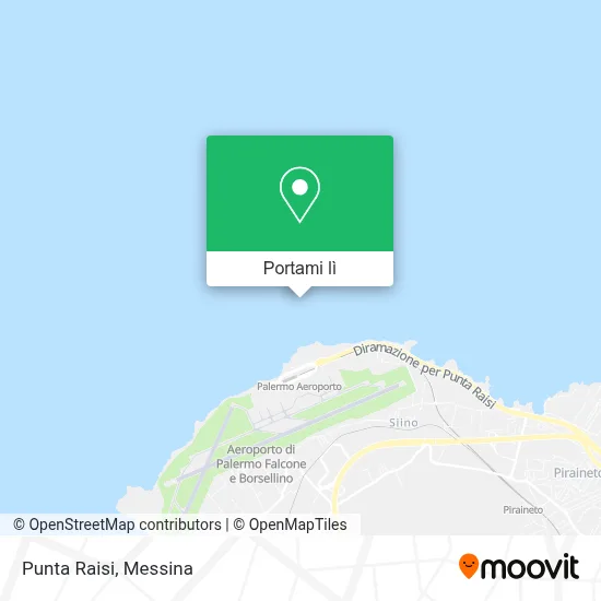 Mappa Punta Raisi