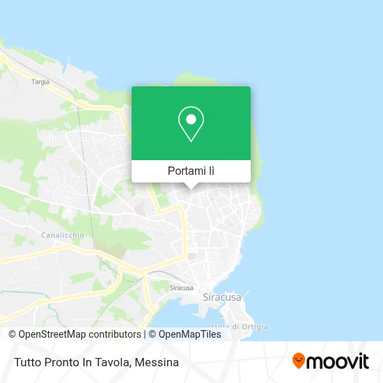 Mappa Tutto Pronto In Tavola