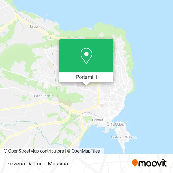 Mappa Pizzeria Da Luca