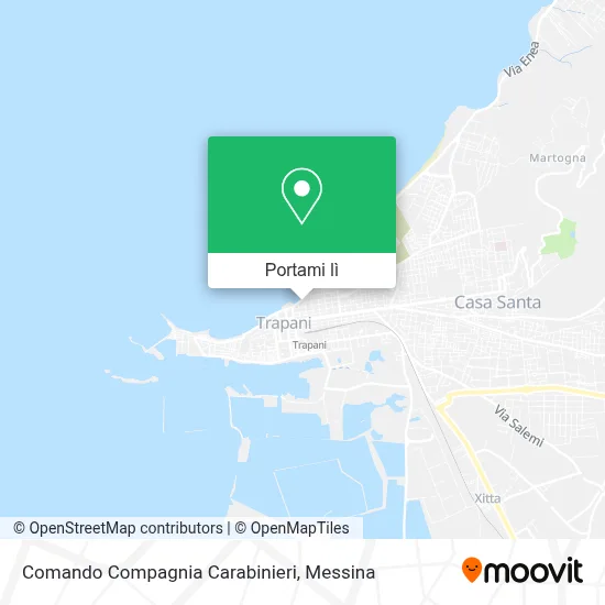 Mappa Comando Compagnia Carabinieri