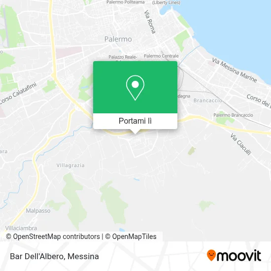 Mappa Bar Dell'Albero