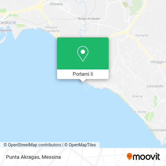 Mappa Punta Akragas