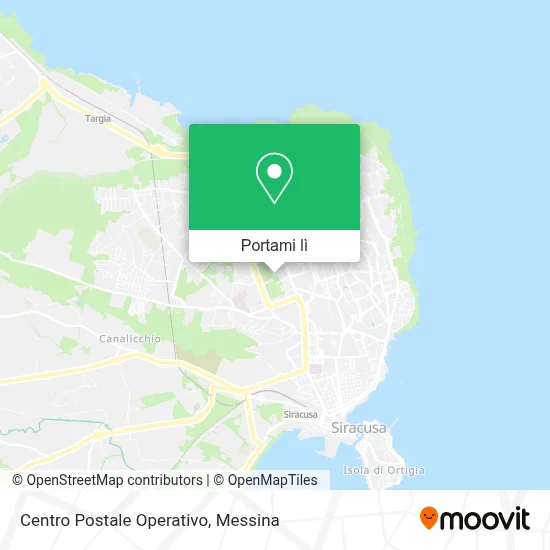 Mappa Centro Postale Operativo