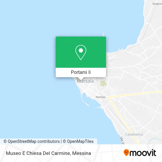 Mappa Museo E Chiesa Del Carmine