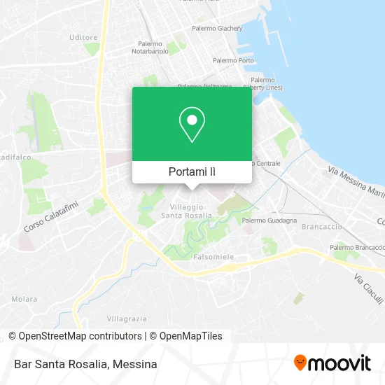 Mappa Bar Santa Rosalia