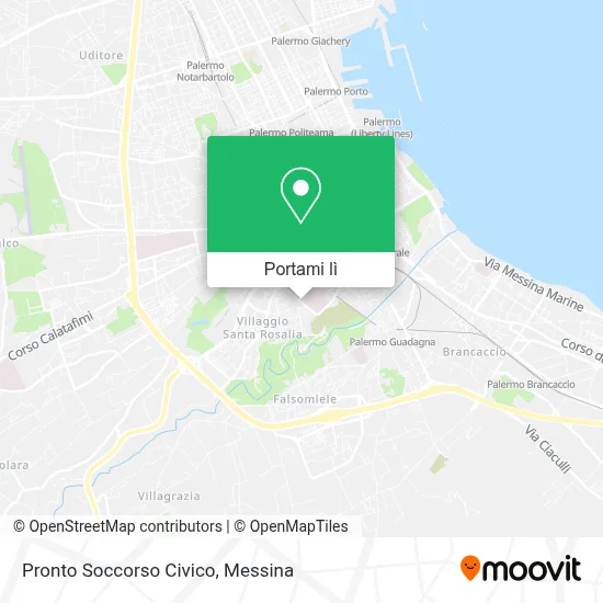 Mappa Pronto Soccorso Civico