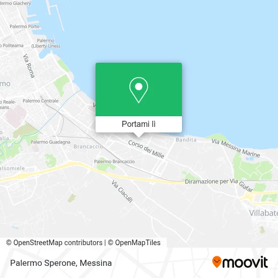 Mappa Palermo Sperone