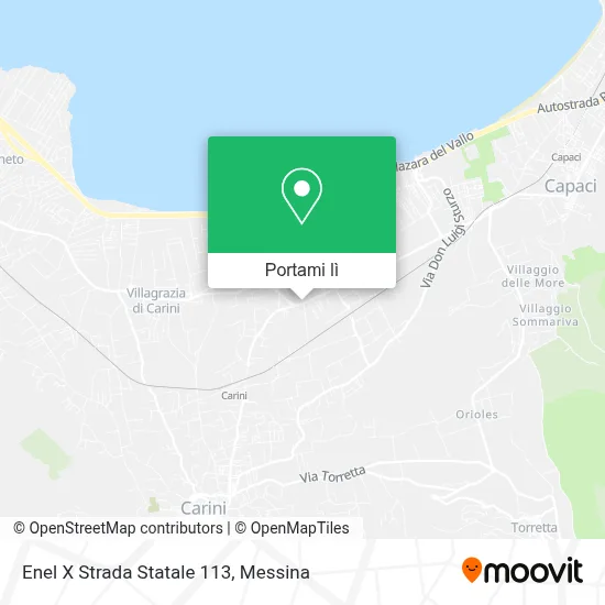 Mappa Enel X Strada Statale 113