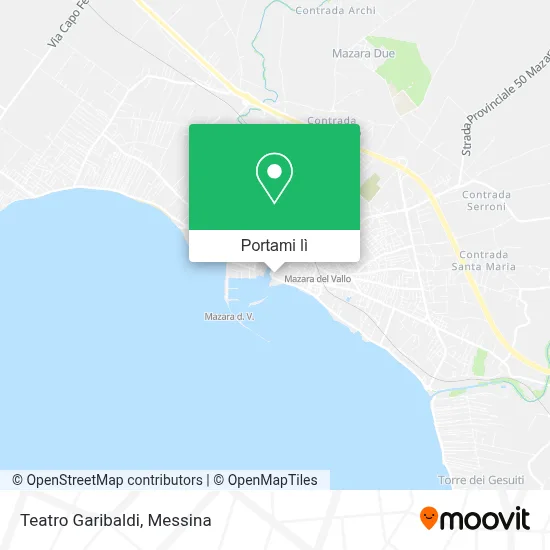 Mappa Teatro Garibaldi