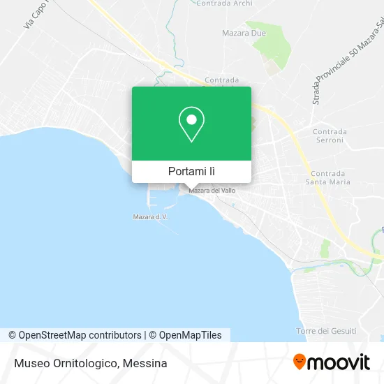 Mappa Museo Ornitologico