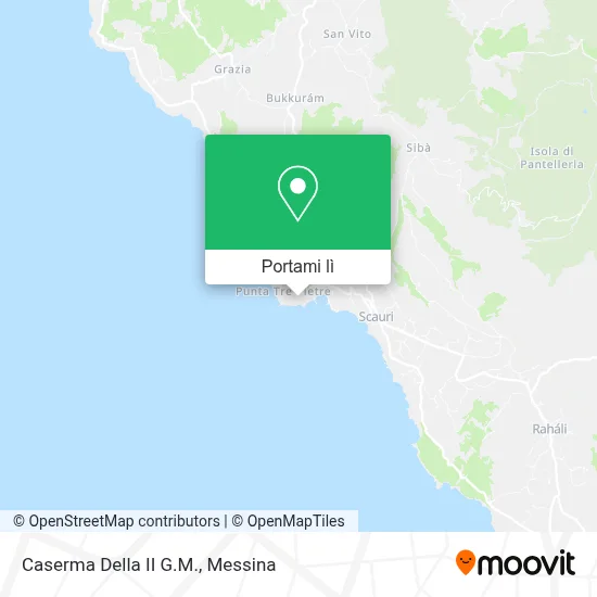 Mappa Caserma Della II G.M.