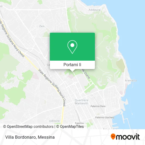 Mappa Villa Bordonaro